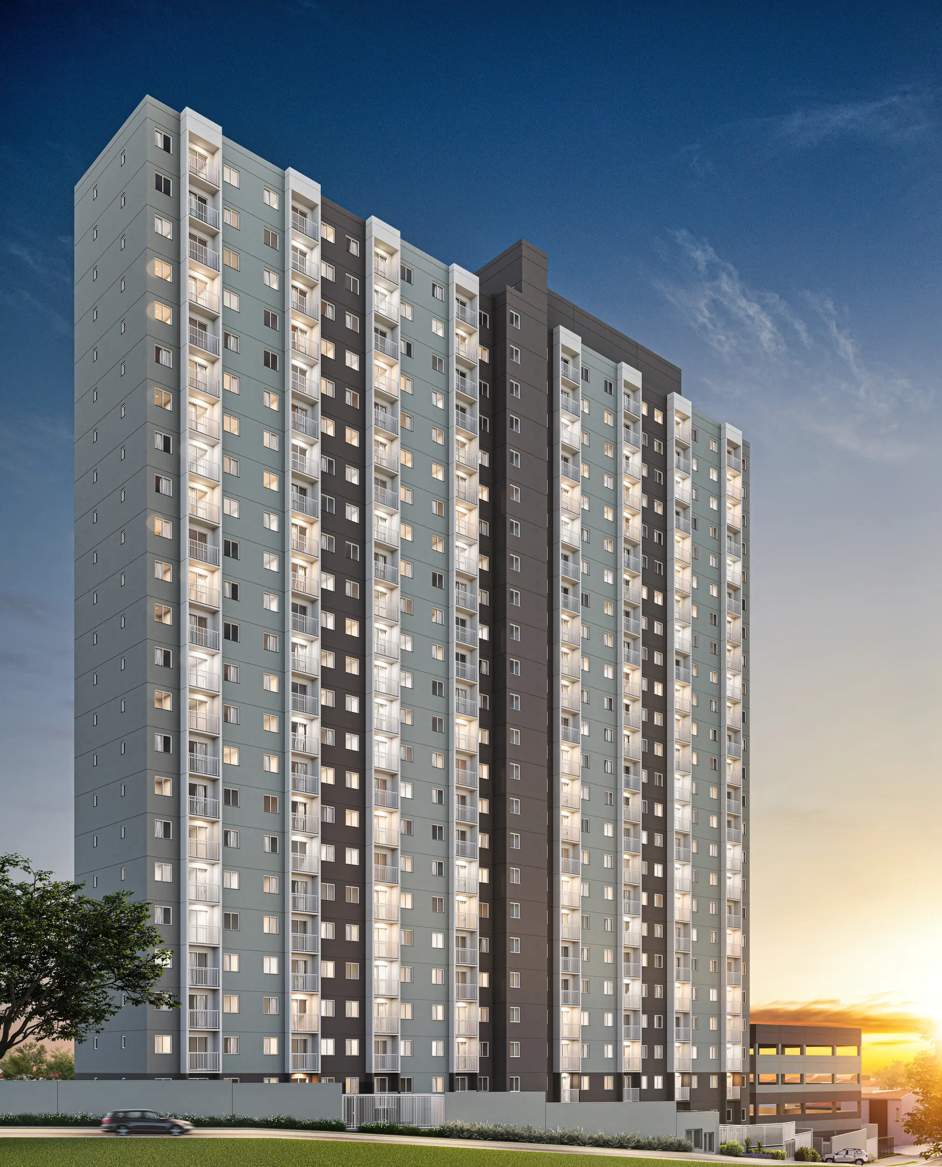 Fachada do Beat Jardim Botânico - apartamentos de 2 dorms em Sacomã, Zona Sul
