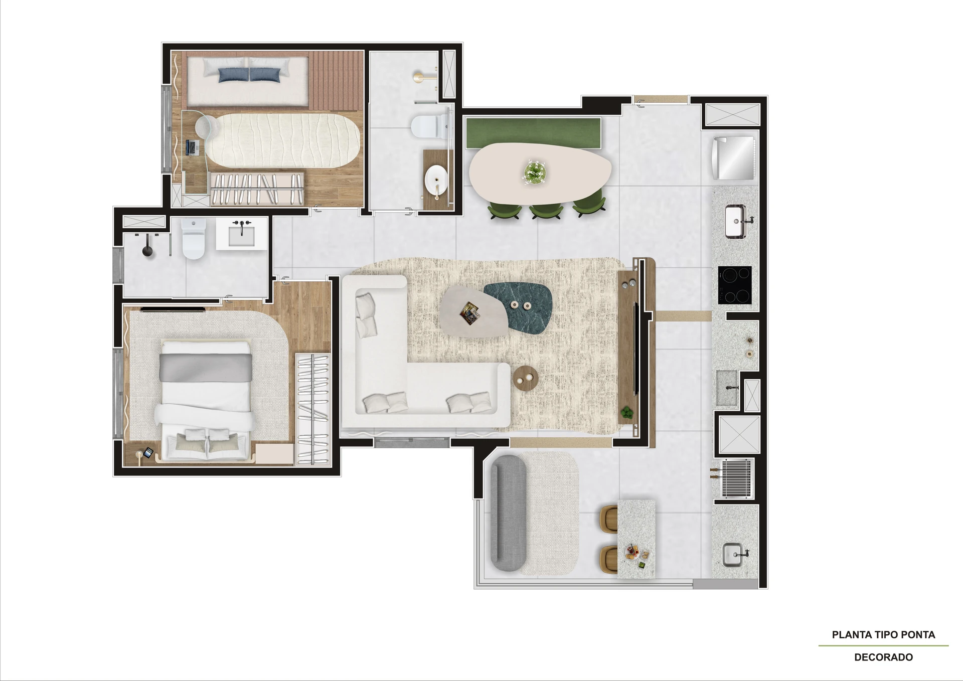 Planta Decorado   Final 01 67,08 m²