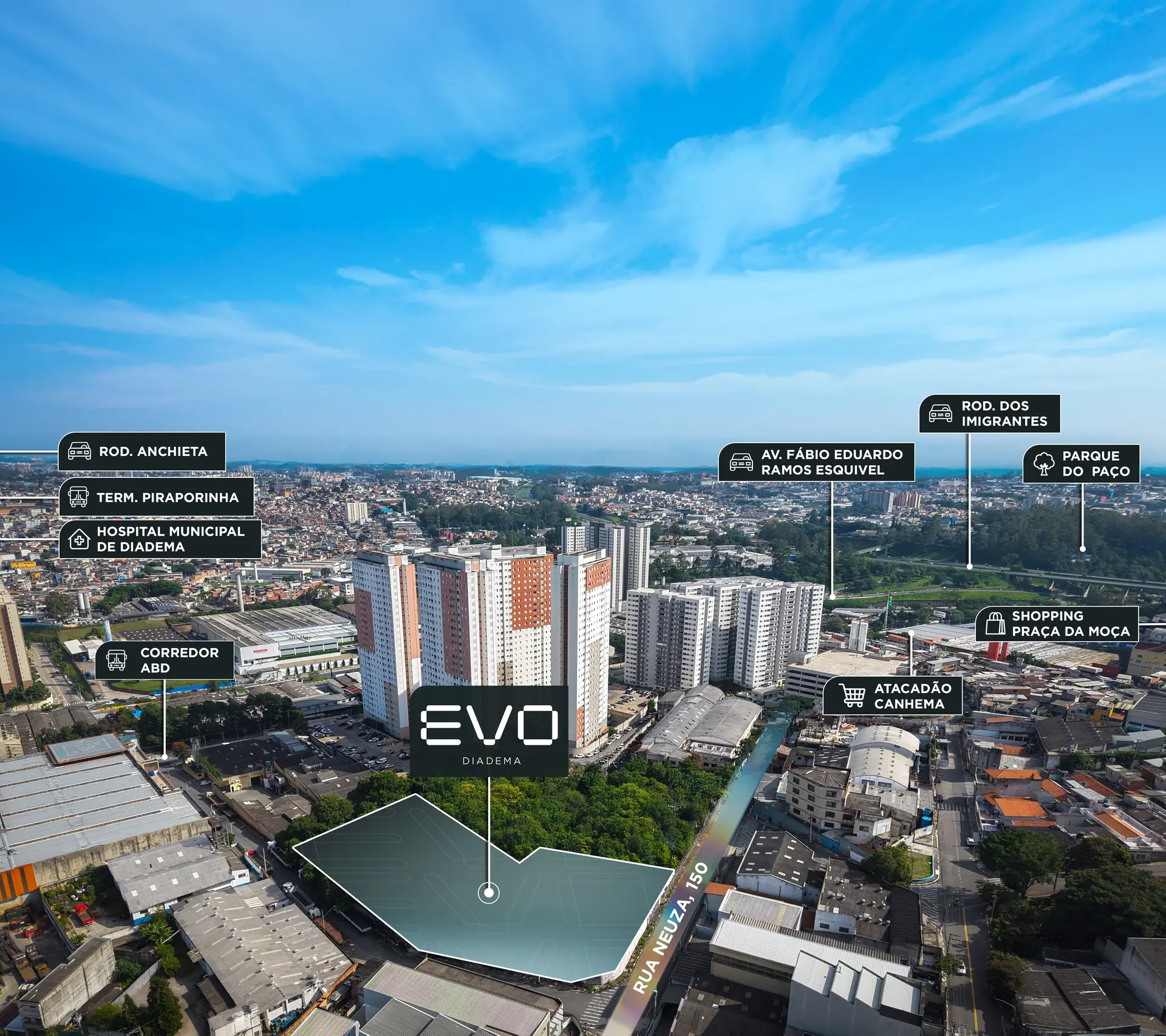 Mapa e proximidades do Canhema