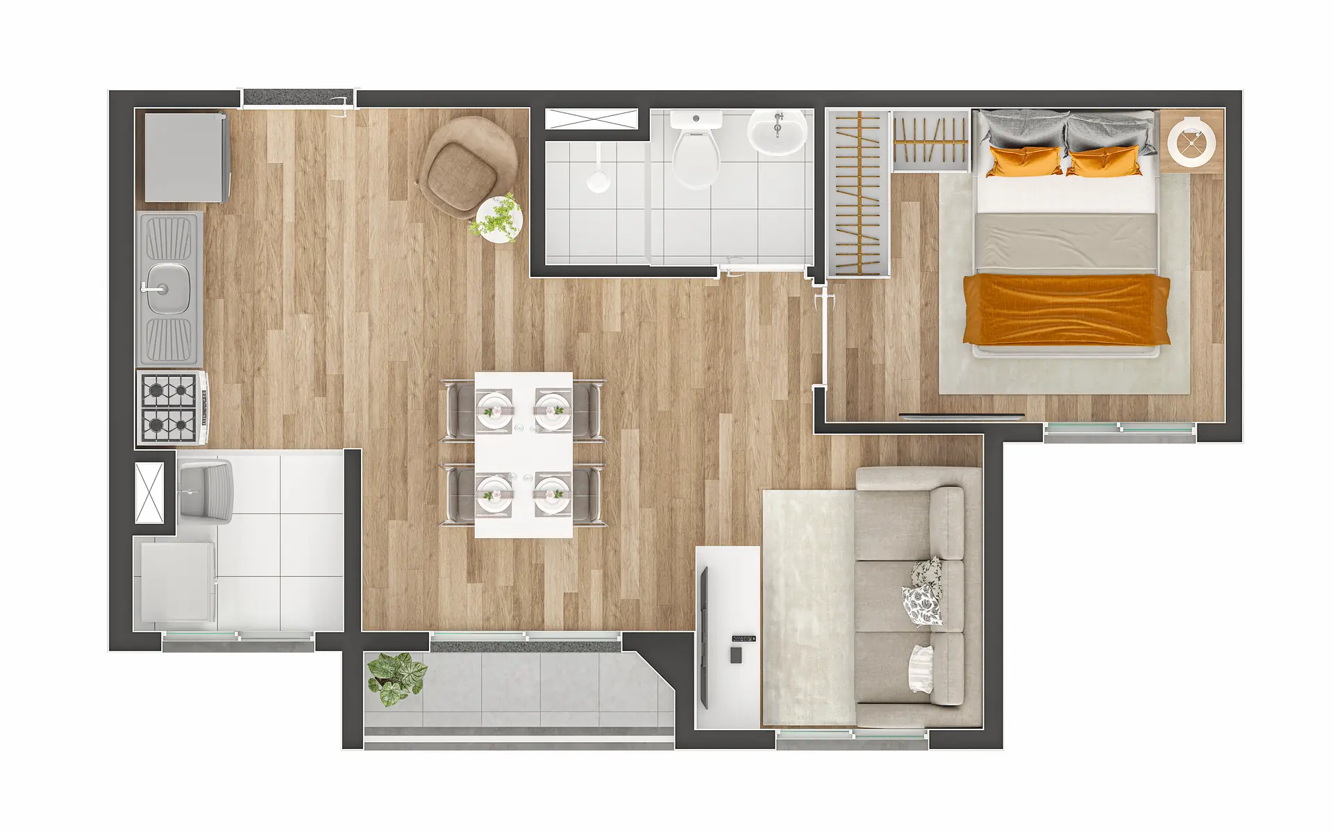 Planta Tipo B Ampliada