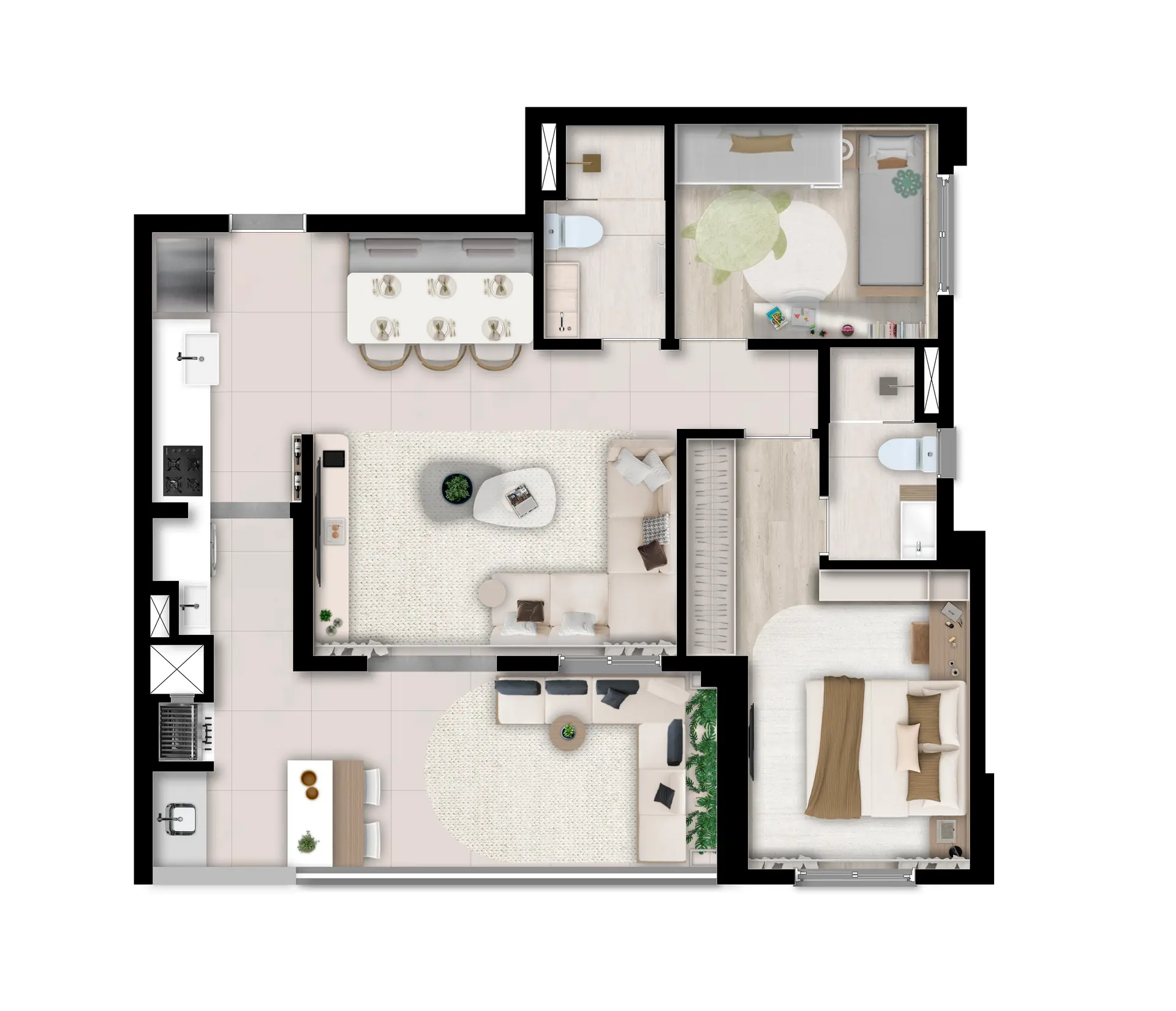 Planta Decorado   Torre A