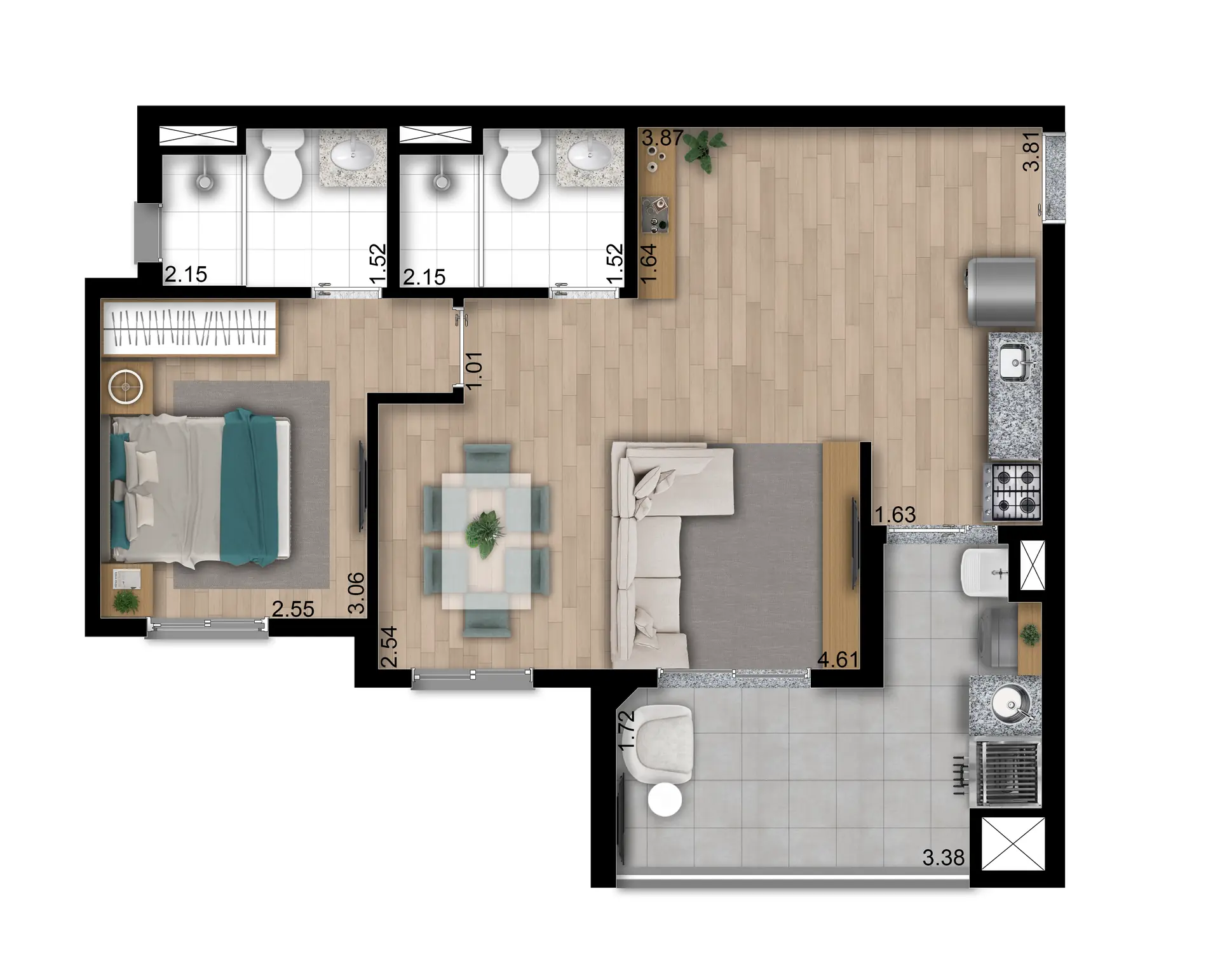 Planta Tipo C Ampliada