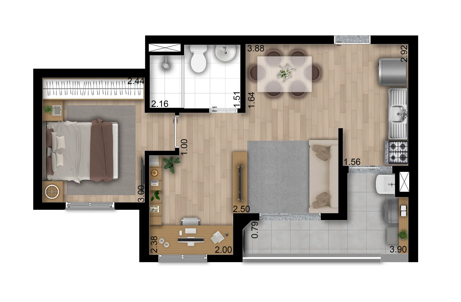 Planta Tipo B Ampliada