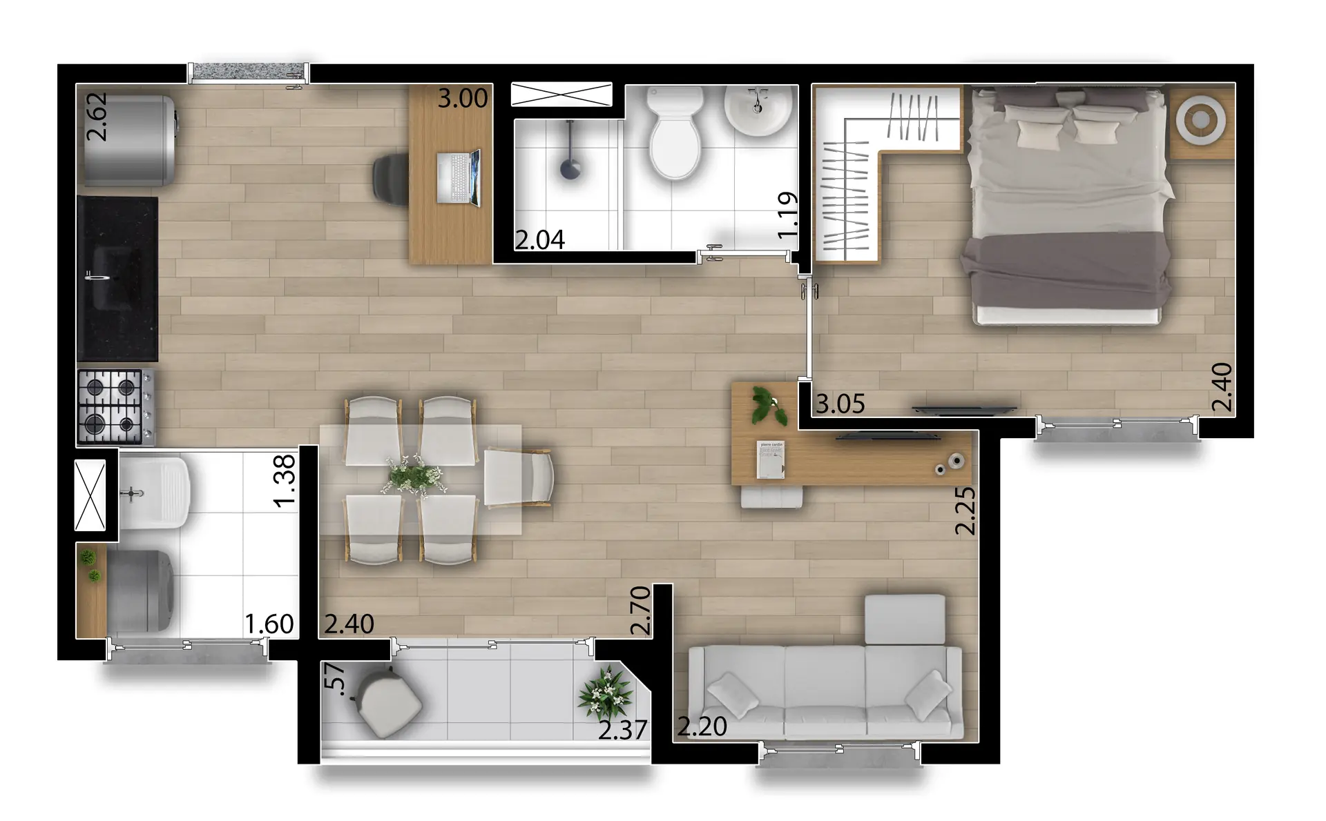 Planta Tipo Meio Ampliada