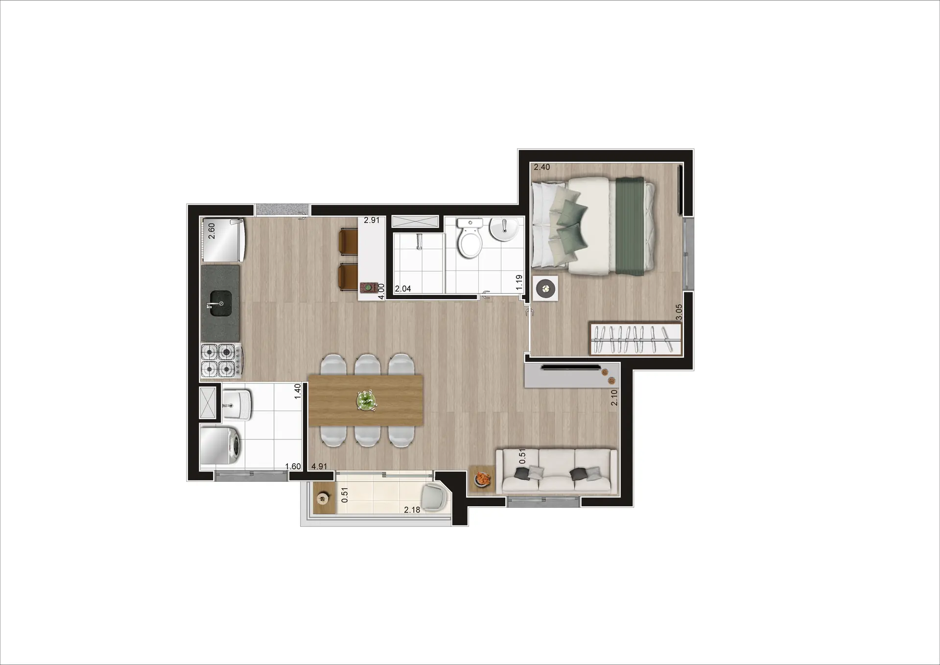 Planta Tipo E Ponta Ampliada   Final 01 37,62M²