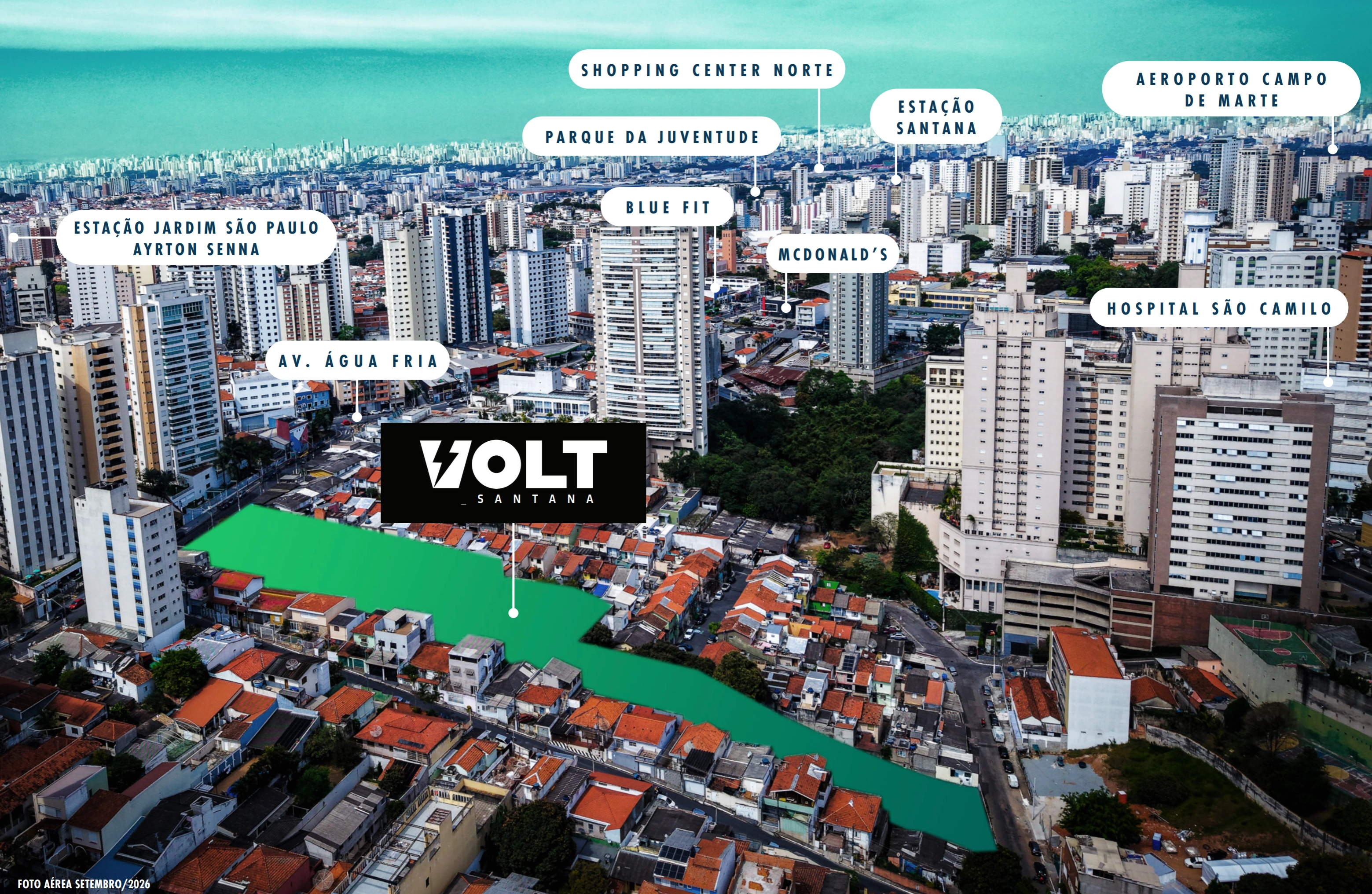 Mapa e proximidades do Santana